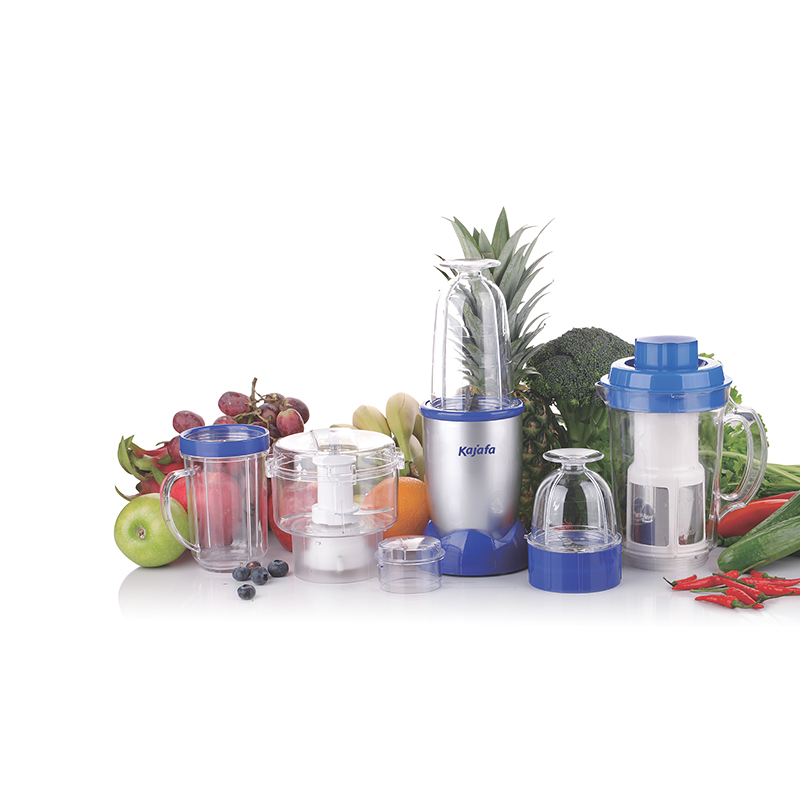 What are the safety features to consider when using a commercial blender?