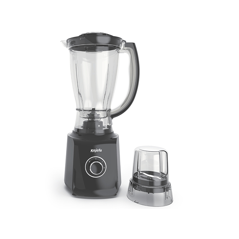 Do I need a brush when cleaning the blade assembly in a countertop blender?