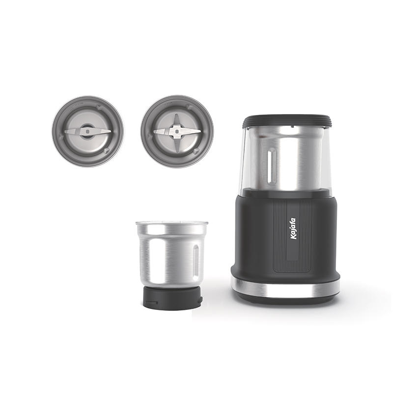 FP136AB Coffee Grinder Electric, Spice Grinder Electric, Herb Grinder, Grinder for Coffee Bean Spices and Seeds with 2 Removable Stainless Steel Bowls