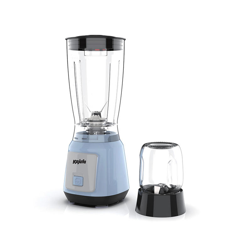 Can the mini blender be used to process ice cubes and nuts?