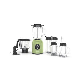 BL488BE-G Glass Smoothie Blender for Kitchen 700W, Professional Countertop Blender for Shakes with 1.5L Glass Cup, 6 Stainless Steel Blades and 2 Speeds & Pulse Function
