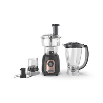 BL465ABEF-P 5-in-1 Blender Food processor 2 speed with Grind ,mix, chopper,slice,shred