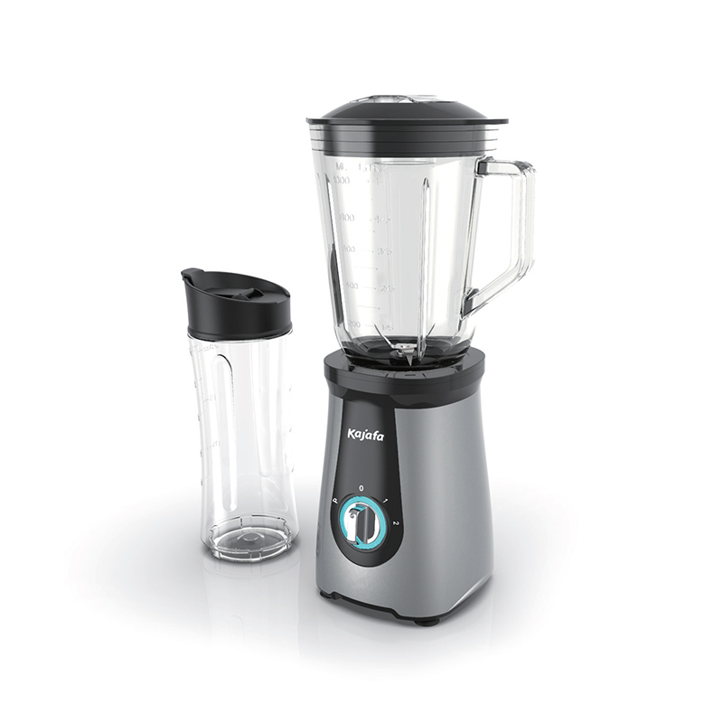 BL-385B-G Smoothie Blender with Sharp Blades, Personal Mini Blender for Shakes and Smoothies with 2 Adjustable Speeds, Blender for Kitchen with blending, BPA-free Travel Cup & Glass jug